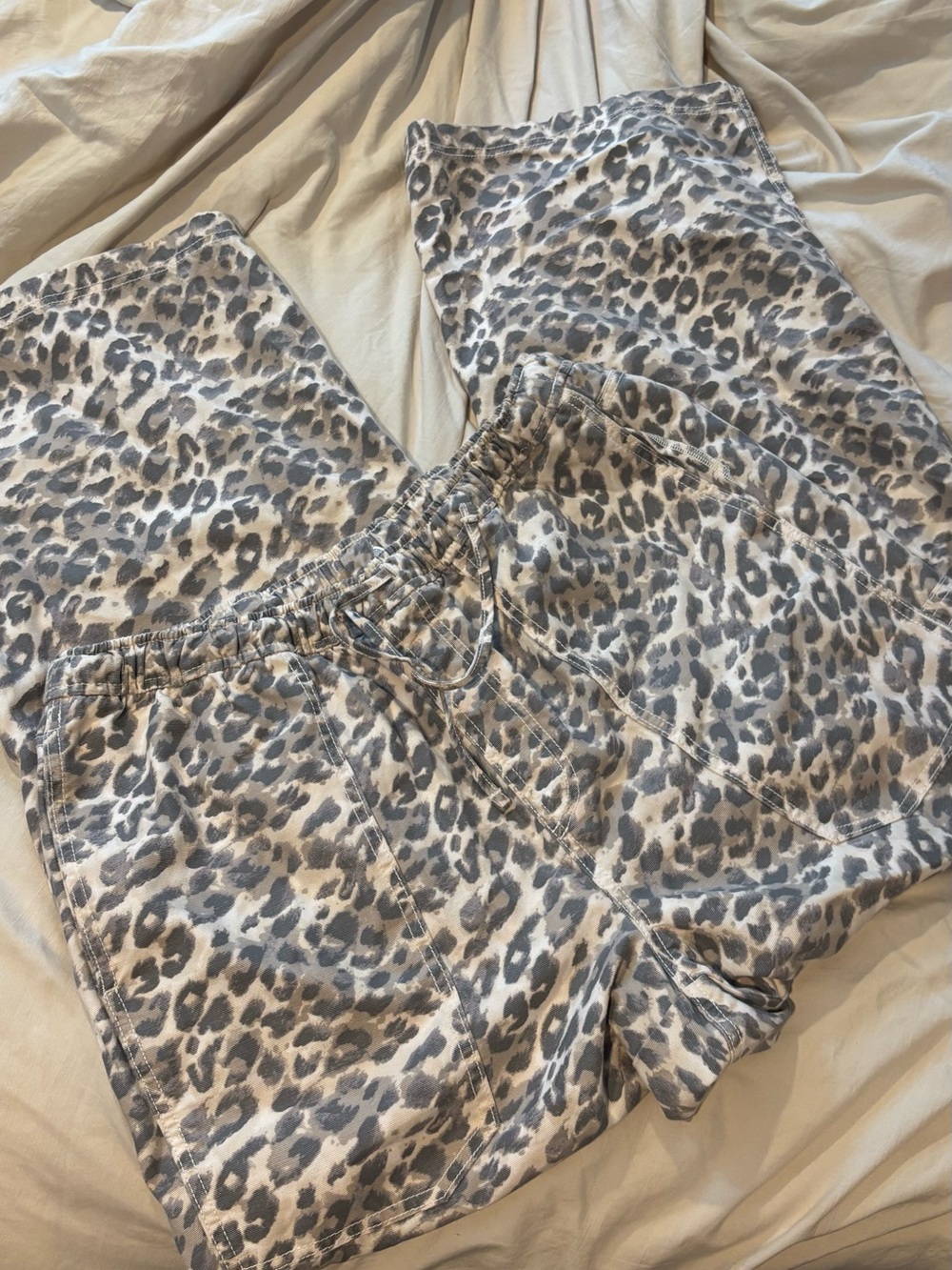 Aerie Cheetah Print Workwear Pants - Picture 2 of 3